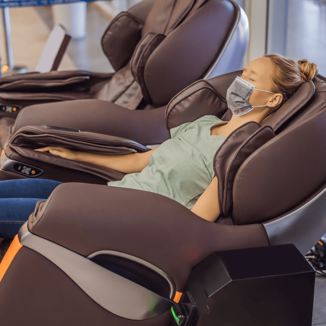 Chair massage station